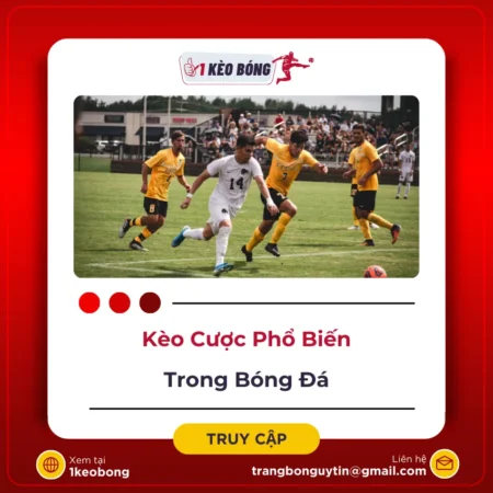 Những loại kèo cược phổ biến trong cá cược bóng đá